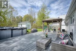 Composite deck, view of shed - 