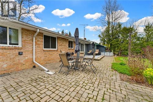 Expansive paver patio with a brick exterior - 10 Huisman Lane, Hamilton, ON - Outdoor With Deck Patio Veranda