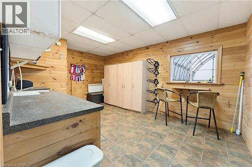 heated tack room with viewing area and small kitchenette - 10 Huisman Lane, Hamilton, ON - Indoor