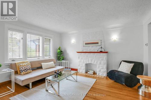296 Holmwood Avenue, Ottawa, ON - Indoor Photo Showing Living Room With Fireplace