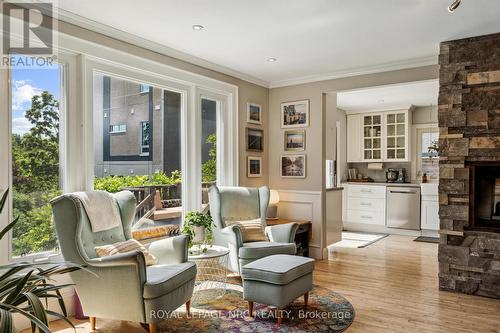 75 Yates Street, St. Catharines (Downtown), ON - Indoor Photo Showing Living Room With Fireplace