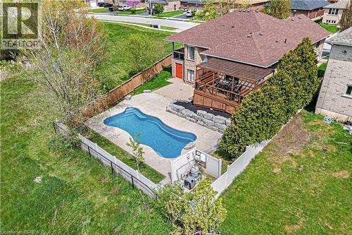 34 Pace Avenue, Brantford, ON - Outdoor With In Ground Pool With Deck Patio Veranda
