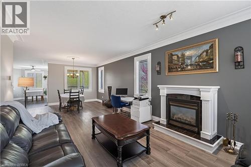 34 Pace Avenue, Brantford, ON - Indoor Photo Showing Living Room With Fireplace