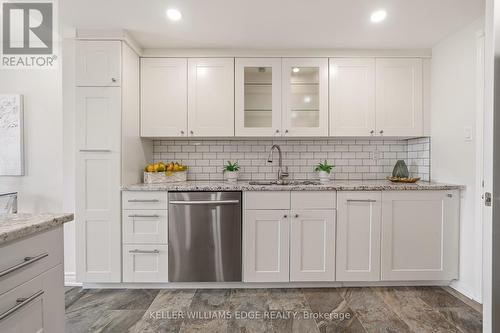 Kitchen w/ Stainless Steel Appliances - 14 Harbour Drive, Hamilton, ON - Indoor Photo Showing Kitchen With Upgraded Kitchen
