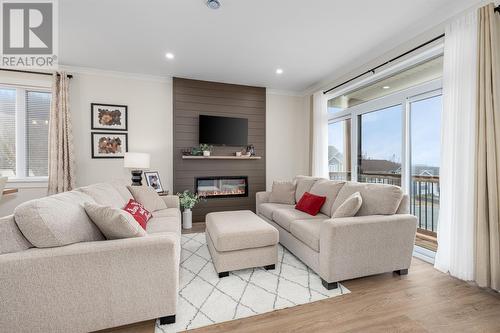 2 Eider Place, Paradise, NL - Indoor Photo Showing Living Room With Fireplace