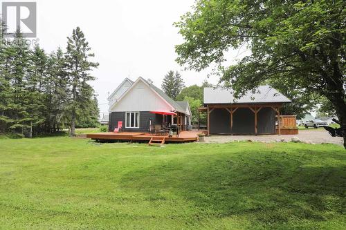 3091 Hilton Rd, Hilton Beach, ON - Outdoor With Deck Patio Veranda With Backyard