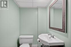 Basement powder room - 