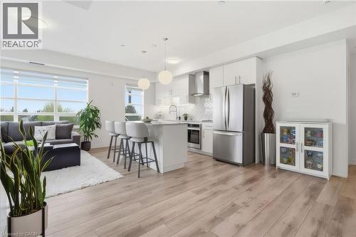 251 Northfield Drive E Unit# 312, Waterloo, ON - Indoor Photo Showing Kitchen With Stainless Steel Kitchen With Upgraded Kitchen