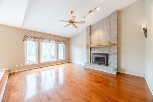 Salon - 218 Rue Du Niagara, Kirkland, QC - Indoor Photo Showing Living Room With Fireplace