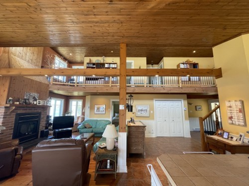 Vue - 699 Ch. Du Lac-Des-Cornes, Chute-Saint-Philippe, QC - Indoor With Fireplace