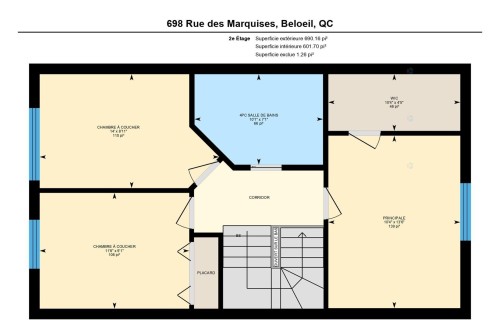 Plan (croquis) - 698 Rue Des Marquises, Beloeil, QC - Other