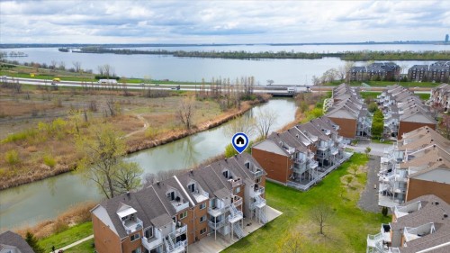 Photo aérienne - 9698 Rue Riverin, Brossard, QC - Outdoor With Body Of Water With View