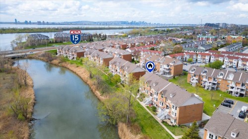 Photo aérienne - 9698 Rue Riverin, Brossard, QC - Outdoor With Body Of Water With View