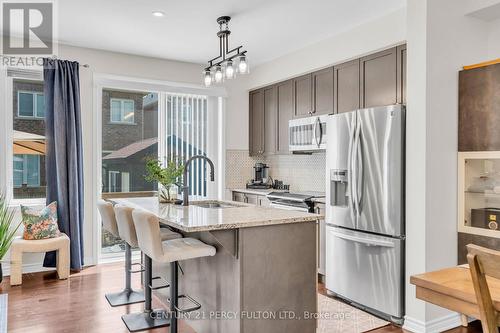 458 Etheridge Avenue, Milton, ON - Indoor Photo Showing Kitchen With Stainless Steel Kitchen With Upgraded Kitchen