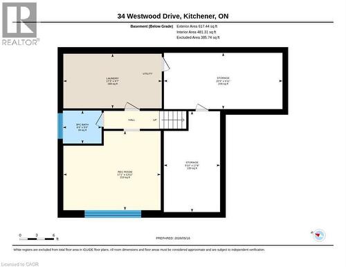 Floor plan - 34 Westwood Crescent, Kitchener, ON - Other