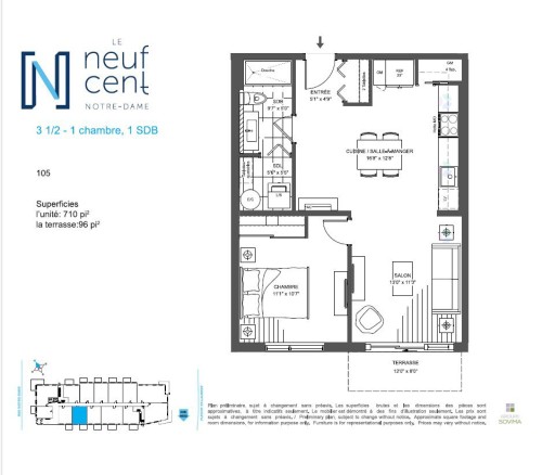 Plan (croquis) - 407-900 Rue Notre-Dame, Repentigny (Repentigny), QC - Other