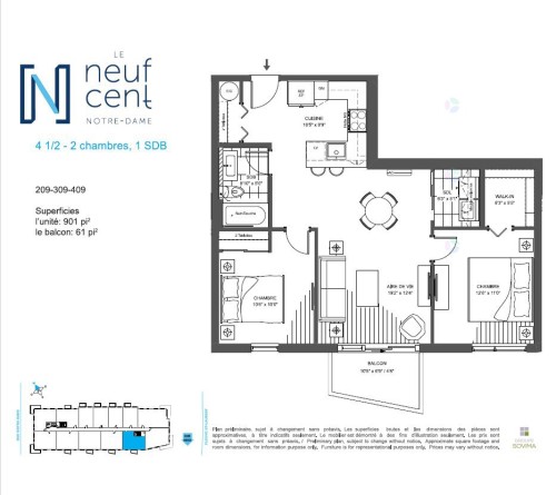 Plan (croquis) - 407-900 Rue Notre-Dame, Repentigny (Repentigny), QC - Other
