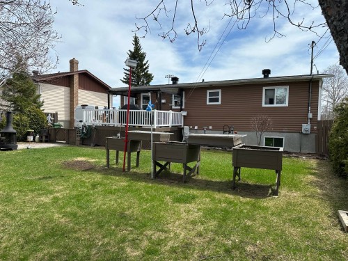 Back of Structure - 407 Ch. St-Luc, Rouyn-Noranda, QC - Outdoor With Deck Patio Veranda