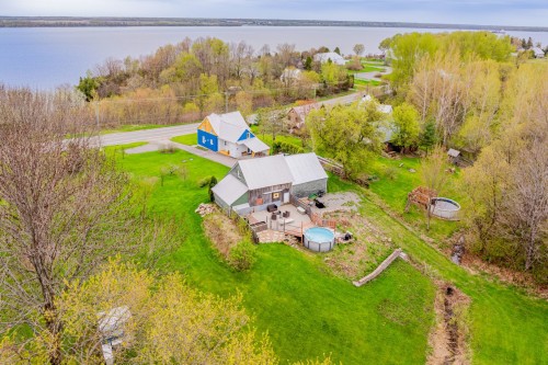 Photo aérienne - 42 Ch. Du Roy, Deschambault-Grondines, QC - Outdoor With Body Of Water With View