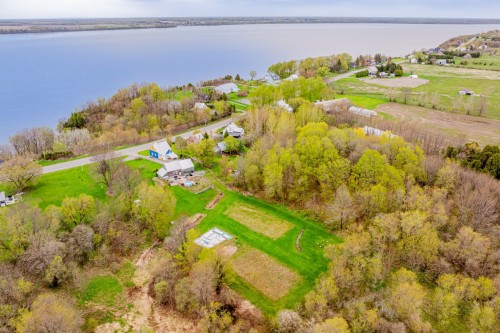 Photo aérienne - 42 Ch. Du Roy, Deschambault-Grondines, QC - Outdoor With Body Of Water With View