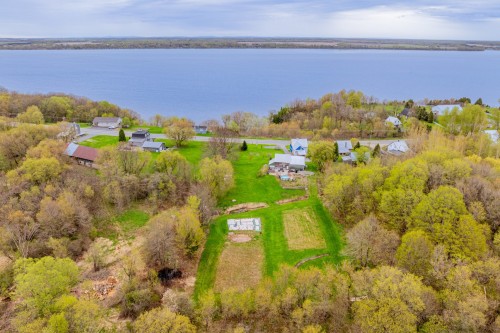 Photo aérienne - 42 Ch. Du Roy, Deschambault-Grondines, QC - Outdoor With Body Of Water With View