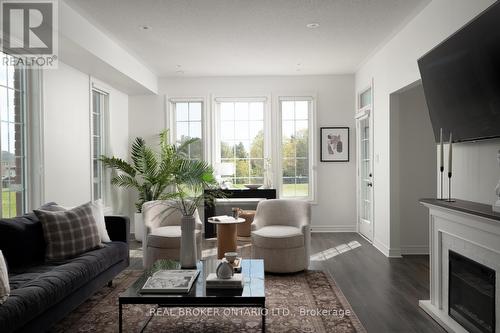 2 Mcdevitt Lane, Caledon, ON - Indoor Photo Showing Living Room With Fireplace