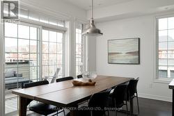 Large dining space leads to walk in pantry - 