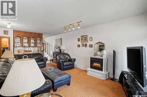 2425 Edgar Street, Regina, SK - Indoor Photo Showing Living Room With Fireplace