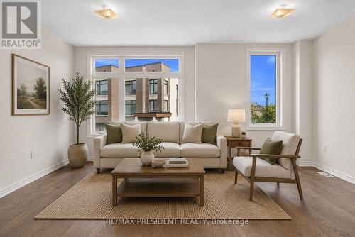 Virtually Staged - 34 Queenpost Drive E, Brampton, ON - Indoor Photo Showing Living Room