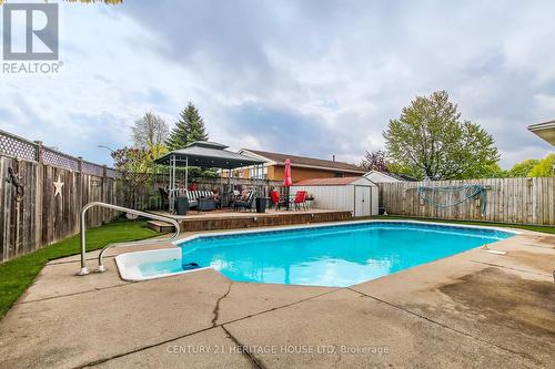 2 David Drive, St. Thomas, ON - Outdoor With In Ground Pool With Deck Patio Veranda With Backyard