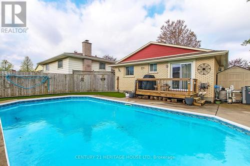 2 David Drive, St. Thomas, ON - Outdoor With In Ground Pool With Deck Patio Veranda