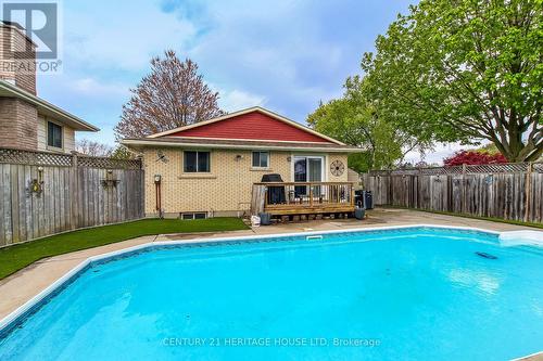 2 David Drive, St. Thomas, ON - Outdoor With In Ground Pool With Deck Patio Veranda With Backyard