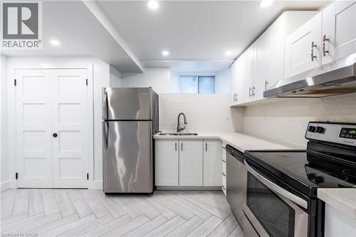137 Sherman Avenue S, Hamilton, ON - Indoor Photo Showing Kitchen With Double Sink