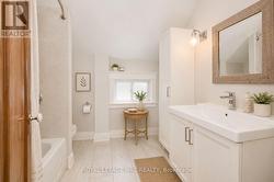 virtually staged bathroom with heated floors - 