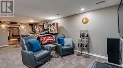 Lower level games room. - 