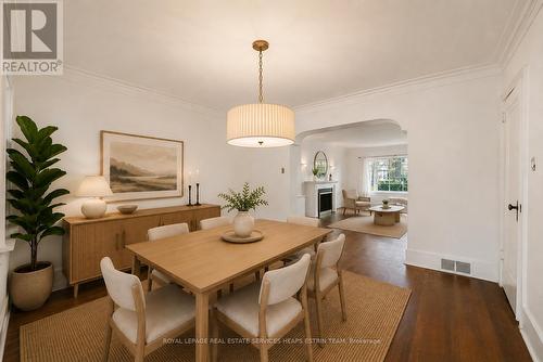 Virtually Staged - 61 Sutherland Drive, Toronto, ON - Indoor Photo Showing Dining Room