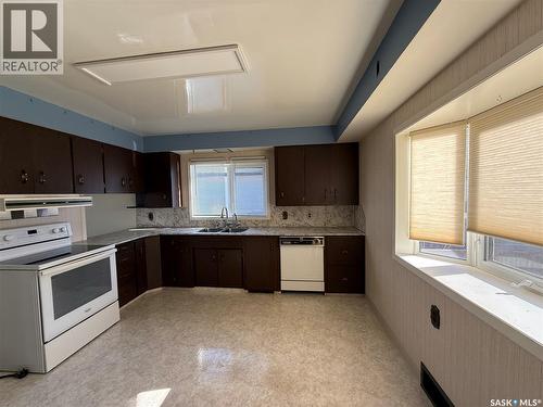 326 3Rd Avenue Sw, Eston, SK - Indoor Photo Showing Kitchen With Double Sink