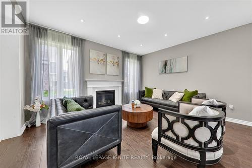 2835 Foxden Square, Pickering, ON - Indoor Photo Showing Living Room With Fireplace