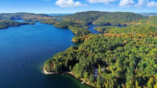 Photo aérienne - 611 Ch. Montfort, Gracefield, QC - Outdoor With Body Of Water With View