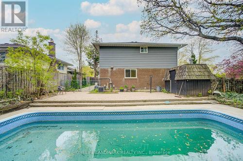 2532 Renzoni Road, Mississauga, ON - Outdoor With In Ground Pool
