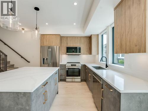 910 Lakeside Drive Unit# 203, Nelson, BC - Indoor Photo Showing Kitchen With Upgraded Kitchen