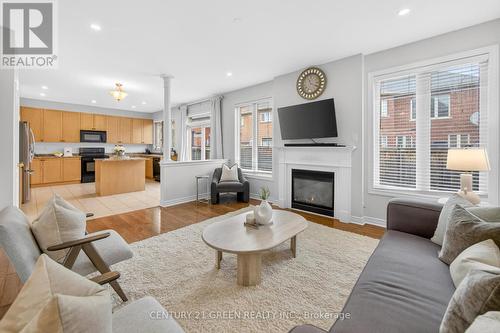 265 Scott Boulevard, Milton, ON - Indoor Photo Showing Living Room With Fireplace
