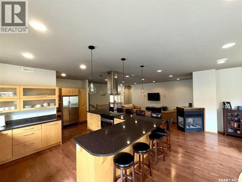 57 Estates Drive, Elk Ridge, SK - Indoor With Fireplace