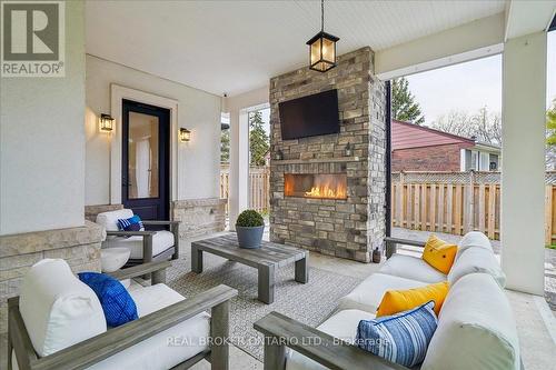1445 Skyline Drive, Mississauga, ON -  Photo Showing Living Room With Fireplace
