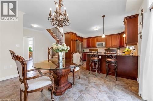 spacious dinette and kitchen area, - 16 Westridge Drive, Hamilton, ON - Indoor Photo Showing Dining Room