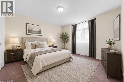 4th bedroom (virtual staged), current use as an exercise room - 16 Westridge Drive, Hamilton, ON - Indoor Photo Showing Bedroom