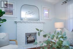 Beautiful Fire Place Mantle in the Living Room. - 