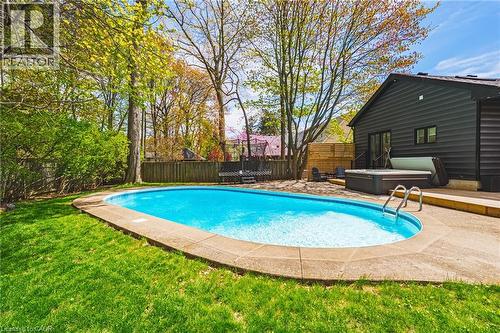 327 Goodram Drive, Burlington, ON - Outdoor With In Ground Pool With Backyard