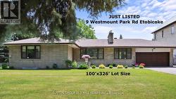 9 WESTMOUNT PARK ROAD Toronto, ON M9P 1R4