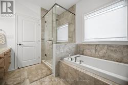 Custom ensuite shower & soaker tub - 